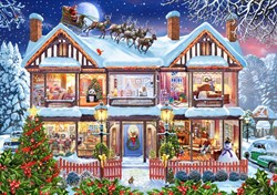 Bluebird Puzzle rompecabezas navideño Christmas House - 2000 piezas cartón