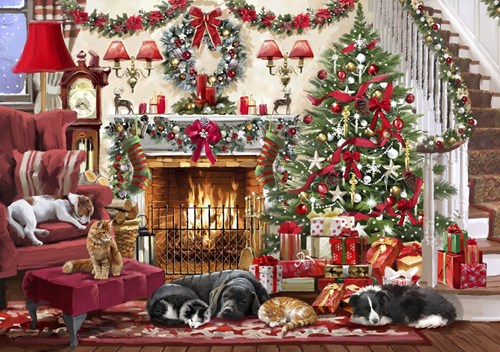 Bluebird Puzzle rompecabezas Cosy Fireplace - 2000 piezas Navidad