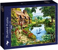 Bluebird Puzzle rompecabezas Cottage by the Lake - 1000 piezas-2