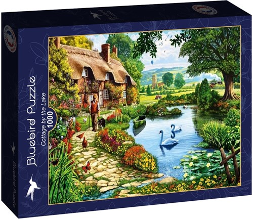 Bluebird Puzzle rompecabezas Cottage by the Lake - 1000 piezas-2