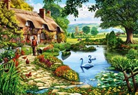 Bluebird Puzzle rompecabezas Cottage by the Lake - 1000 piezas