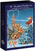 Bluebird Puzzle rompecabezas Cathédrale de Strasbourg à Noël - 12 piezas-2