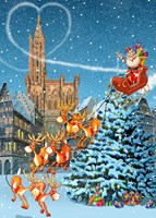 Bluebird Puzzle rompecabezas Cathédrale de Strasbourg à Noël - 12 piezas