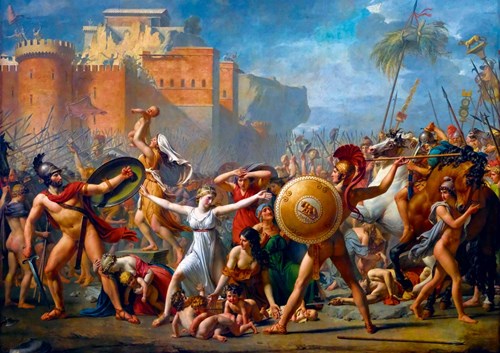 Bluebird Puzzle rompecabezas de arte Jacques-Louis David La intervención de las mujeres sabinas 1000 piezas
