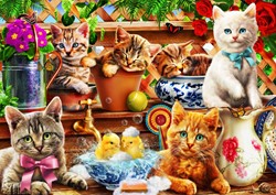 Bluebird Puzzle Kittens in the Potting Shed - 104 Teile