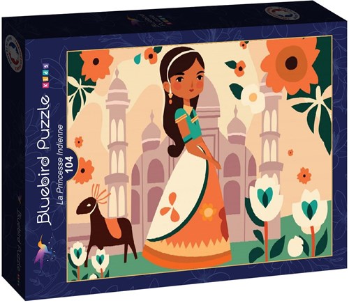 Bluebird Puzzle rompecabezas La Princesse Indienne - 104 piezas puzzle infantil-2