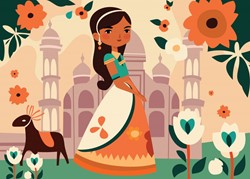 Bluebird Puzzle La Princesse Indienne - 104 Teile