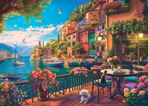 Bluebird Puzzle rompecabezas Lake Como - puzzle de 500 piezas