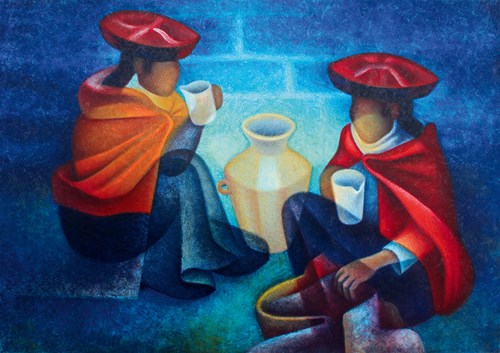 Bluebird Puzzle rompecabezas de arte Louis Toffoli Las Marchandes Perú 1000 piezas