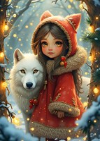Bluebird Puzzle rompecabezas My Friend the Wolf 300 piezas cartón