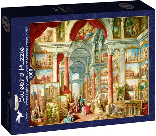 Bluebird Puzzle rompecabezas Panini - Roma moderna 1757 - 1000 piezas-2