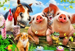 Bluebird Puzzle rompecabezas Petting Farm - 300 piezas juguete colorido