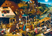 Bluebird Puzzle rompecabezas de arte Pieter Bruegel the Elder Proverbios neerlandeses 1000 piezas