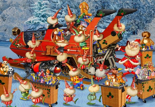Bluebird Puzzle rompecabezas navideño Ready for Christmas Delivery Season 1000 piezas