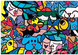 Bluebird Puzzle rompecabezas Romero Britto Britto Garden 1000 piezas arte