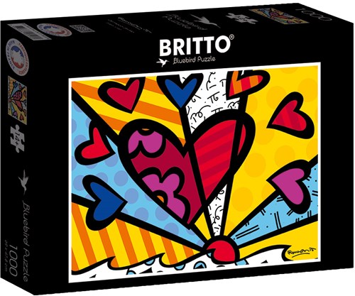 Bluebird Puzzle rompecabezas Romero Britto New Day 1000 piezas colorido-2