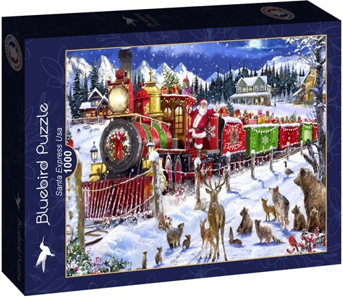 Bluebird Puzzle rompecabezas navideño Santa Express Usa - 1000 piezas-2