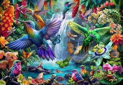Bluebird Puzzle rompecabezas Tropical Hummingbirds - 1000 piezas animales
