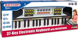 Bontempi teclado electrónico 37 teclas con micrófono juguete musical