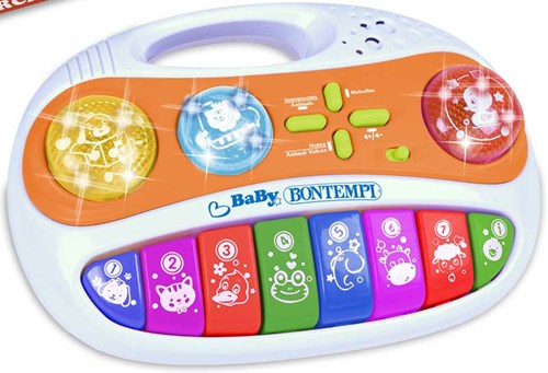 Bontempi teclado juguete electrónico bebé 8 teclas multicolor-2