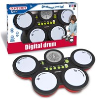 Bontempi batería digital juguete electrónico con LED y estilos musicales