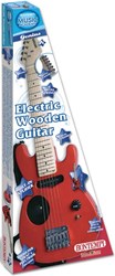 Bontempi guitarra eléctrica madera roja - guitarra de juguete para niños