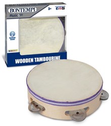 Bontempi pandereta de madera instrumento musical para niños
