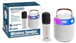 Bontempi mini altavoz inalámbrico con micrófono y efectos de luz juguete