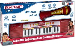 Bontempi teclado juguete con micrófono karaoke - educativo musical