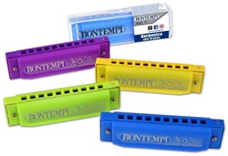 Bontempi armónica juguete plástico 10 notas lengüetas metálicas niños