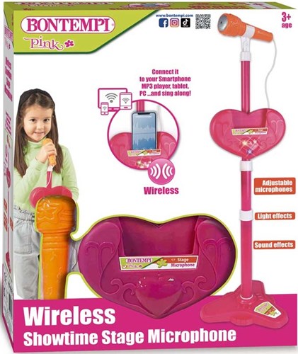 Bontempi micrófono inalámbrico juguete - micrófono de escenario para niños