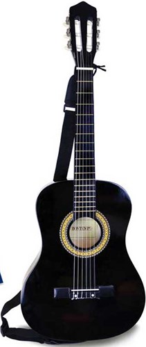 Bontempi guitarra de madera negra - guitarra de juguete para niños - música-2