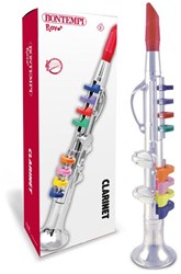 BONTEMPI-ZILVEREN KLARINET 8 TONEN 42 CM