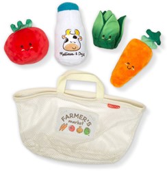Melissa & Doug cesta de mercado - juguete sensorial para bebés 5 piezas