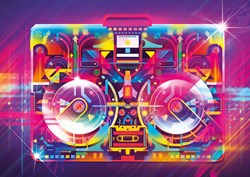 Yazz puzzle Boombox - rompecabezas musical 1000 piezas colorido