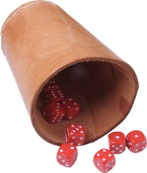 Engelhart Dice Cup cuero natural 300607