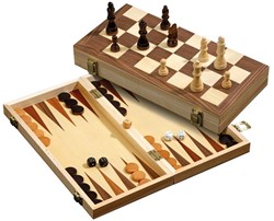 Campo de casete Philos Chess/Backgammon 40 mm, altura del rey 76 mm