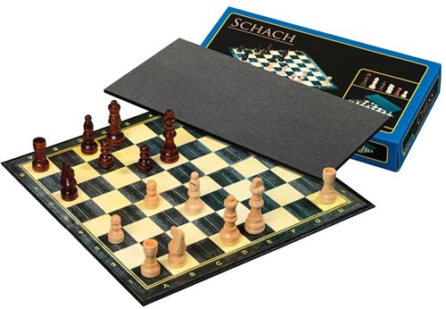 Juego de Ajedrez Philos Estándar con Borde Descripción Campo 30 mm, Altura Rey 64 mm