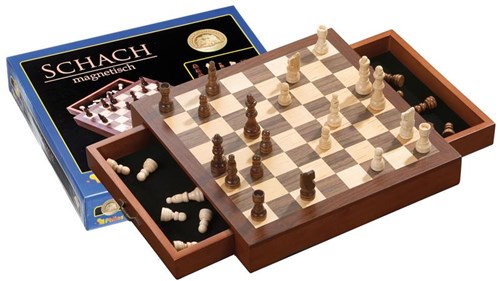 Philos Chess Cassette Field 33 mm, altura del rey 62 mm Magnético