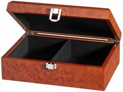 Philos caja de madera piezas ajedrez almacenamiento 180x120x83 mm clásico