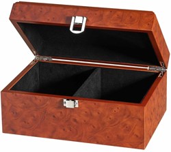 Philos caja de madera piezas de ajedrez 240x155x115 mm diseño raíz