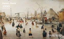 Puzzelman rompecabezas diversión sobre hielo - Hendrick Averkamp Mauritshuis 1000 piezas