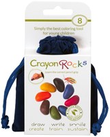 Crayon Rocks ceras de colores bolsa terciopelo azul - 8 colores creativos