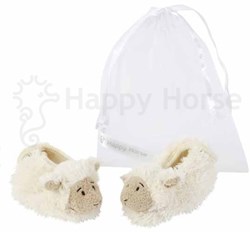 Happy Horse Lammy zapatillas bebé - blanco - peluche - 10 cm - regalo bebé