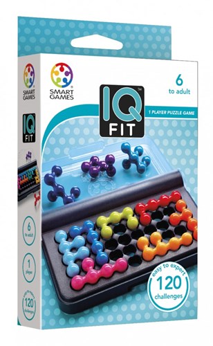 Smart Games IQ Fit Display - Juego de lógica con 120 desafíos y 10 online extra