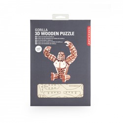 Kikkerland Gorila - Puzzle 3D de madera (105)