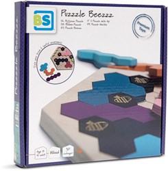 BS Toys puzzle de madera Bijtjezzz - juego educativo de abejas para niños