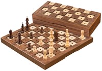 Cassette de ajedrez Philos para ciegos 33 mm, altura del rey 64 mm