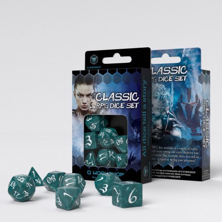 Q-Workshop Juego de rol clásico: juego de dados blancos y tormentosos (7)