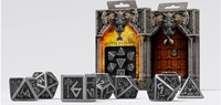 Q-Workshop set de dados de metal - Dwarven - 7 piezas